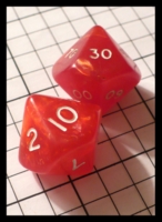 Dice : Dice - 10D - Crystal Caste Red Swirl Decader Pair - FA collection buy Dec 2010